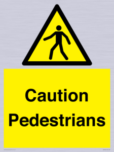 Caution Pedestrians
